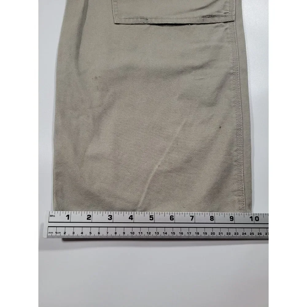Bear River Workwear Carpenter‎ Pants Size 40x32 Beige Double Knee Utility